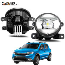 Montaje de luz antiniebla coche lente LED de niebla de la lámpara de luz diurna 30W 8000LM 12V para Renault Sandero Stepway Hatchback 2008-2015 2024 - compra barato