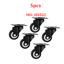 5 pcs/Lot 1.5 Inch Black Gold Drill Universal Wheel Diameter 40mm With Bearing Caster Silent Wear-resistant Furnitur 2024 - buy cheap