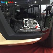 Для Toyota Highlander 2014 2015 ABS Хром Передняя Задняя крышка противотуманной фары Накладка Противотуманные фары Защитная панель аксессуары 2024 - купить недорого
