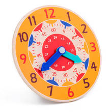Juguetes de reloj Montessori Wonden para niños, materiales Montessori para enseñanza del tiempo, juguetes educativos para niños, juguetes de aprendizaje 2024 - compra barato
