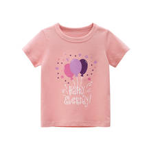 Meninas t-shirts para o verão crianças meninos roupas de algodão impressão dos desenhos animados do bebê topos da criança camisas da menina meninas camisa chegam novas 2021 2024 - compre barato