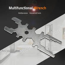 17in1 Multifunctional Wrench Portable Universal Water Valve Screw Fixing Key Hexagon Wrench A3 Carbon Steel Faucets Repair Tools 2024 - buy cheap