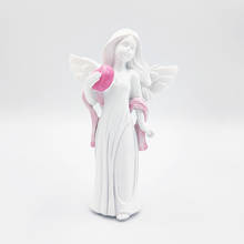 Статуи ангелов, Европейский полимерный белый милый Амур, украшение, фигурка для улицы, дома, рабочего стола, богини, молитвы, очаровательные черники 2024 - купить недорого