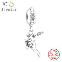 FC Jewelry-colgante de plata 100% 925 para mujer, dije compatible con pulsera de marca Original, lámpara mágica de Aladdín, bricolaje, Berloque 2024 - compra barato