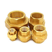 Encaixes de bronze do tanque de água da junção móvel encaixes 1/4 "3/8" 1/2 "3/4" 1 "rosca fêmea 2024 - compre barato