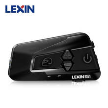 Мотогарнитура Lexin G16 16 Riders, гарнитура для шлема с музыкой и налобным фонарем, Bluetooth 2021, 5,0 м 2024 - купить недорого