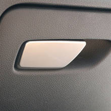 Caja de almacenamiento de copiloto para coche, mango de interruptor de tapicería decorativa de lentejuelas para Audi A3 8V 2013-2018 LHD, estilo de coche de acero inoxidable 2024 - compra barato
