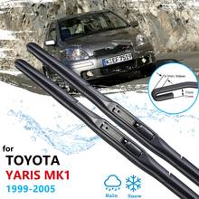 Escovas de carro para Toyota Yaris 1999 ~ 2005 MK1 Frente Janela Windscreen Wipers Blades Acessórios Do Carro 2000 2001 2002 2003 2004 2024 - compre barato