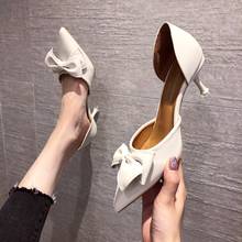 2021 Sexy High Heels Sandal Women's High Heels Lamp Bow Toe Party High Heels for Women's Casual Summer Spring Single Shoe 2024 - buy cheap