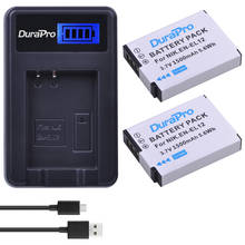 Bateria recarregável e carregador usb para nikon, 2 peças, 1500mah modelo enel12 en el12, s8200, s9100, s9200, s9300, p300, p310 2024 - compre barato