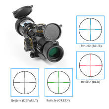 1-4x28 Reticle Sight Optic Rifle Scope Sight Red Green Blue Illuminated Light Cross Reticle Airsoft Air Gun Sight for Hunting 2024 - buy cheap