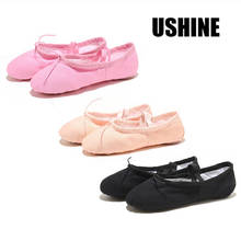 USHINE Professional High Quality 5 Colors Dance Slippers Ballerina Practice Ballet Dancer Shoes Girls Kids Women 2024 - buy cheap