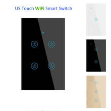 Interruptor inteligente con WiFi para el hogar, con Control remoto de pared Panel de luz táctil RF para Google Home, Alexa 2024 - compra barato