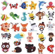 29 Pieces Diamond Painting Kids 5D Diamond Stickers DIY Diamond Painting Kits Animal Painting with Diamonds for Adult Beginners 2024 - buy cheap