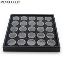 Missguoguo 25 Pots Jewelry Display Box Case Empty Glitter Dust Moonstone Beads Powder Container Manicure Decorations Storage Box 2024 - buy cheap