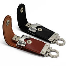 Pendrive de couro metálico, usb, 4gb, 8gb, 16gb, 32gb, 64gb e 128gb