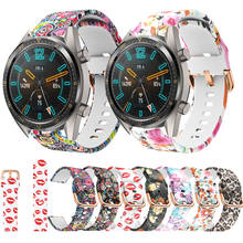 Ремешок силиконовый для наручных часов Huawei Watch GT 42 мм 46 мм, спортивный браслет для смарт-часов Huawei watch GT 2e GT2 46 мм, 22 мм 2024 - купить недорого