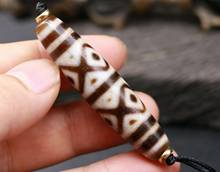 Energy Magic LKbrother Talisman Treasure  Magic Power Tibetan Old Agate 6 eye Totem dZi Bead Pendant Amulet 51MM 2024 - buy cheap