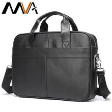 MVA Briefcase Men's Genuine Leather Bag Men's Office Bags For Men Messenger Bag Laptop Business Men's Leather Handbags 15 inch 2024 - buy cheap