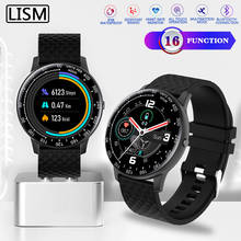 Lism-smartwatch com monitor de pressão, batimentos cardíacos e pressão., masculino e feminino, multifuncional, à prova d'água. 2024 - compre barato