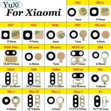 YuXi For Xiaomi Mi 5X Mi5X 2 2A 3 4 4C 5 6 8 8se 8 lite 8lite 5S Plus 6X 5X mi note Mix Max Rear Back Camera Glass Lens Cover 2024 - buy cheap