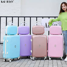 20''26 inch Trolley luggage set 22/24'' travel suitcase on wheels Women carry ons Cabin luggage bag travel bags student's girls 2024 - buy cheap