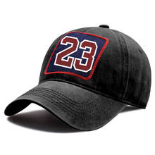 Fashion Letter 23 Baseball Caps Men Sunscreen Hip Hop Washed Snapback Hat Unisex Dad Hats Adjustable Women Outdoor Baseball Cap 2024 - buy cheap