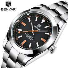 BENYAR-Reloj de pulsera para Hombre, nuevo accesorio masculino de pulsera resistente al agua con mecanismo automático, complemento mecánico de marca de lujo perfecto para negocios, 2020 2024 - compra barato