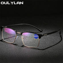 Oulylan óculos de leitura, masculino/feminino tr90 com bloqueio de luz azul para presbiopia retro empresarial óculos de miopia + 1.5 2.0 2.5 2024 - compre barato