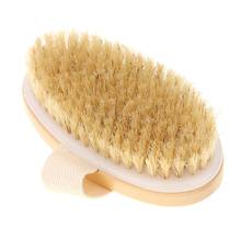 Soft Natural Bristle SPA Brush Wooden Bath Shower Brush Skin Body Massager High Quality Bathing Back Hair Massager Tools Massage 2024 - buy cheap