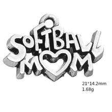 Softball Mom Charm Pendants Jewelry Making Finding DIY Bracelet Necklace Earring Accessories Handmade Tools 3pcs 2024 - buy cheap