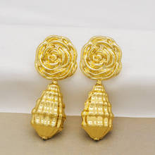 Dangle Drop earrings jewelry fashion design Gold Color African women earrings statement wedding gift 2024 - buy cheap