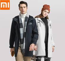 Xiaomi Мужское пальто Мужское Женское пальто модное повседневное обтягивающее пальто с капюшоном ветрозащитное длинное пальто теплая мягкая уличная одежда 2024 - купить недорого