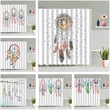 Nordic Dream Catcher Shower Curtain Colourful Feather Bathroom Accessories Set Waterproof Hanging Curtains Screen Home Decor 2024 - buy cheap