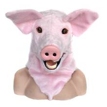 Disfraz de Mascota de cerdo para adultos, disfraz de Animal de fantasía, ideal para fiestas de Halloween, para publicidad, se puede mover la boca, nuevo 2024 - compra barato