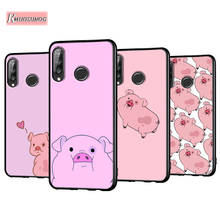 Милый розовый свинья анти-осенний чехол для телефона Huawei P30 P20 P40 Lite E Pro P Smart Z Plus 2019 P10 P9 Lite задняя крышка 2024 - купить недорого
