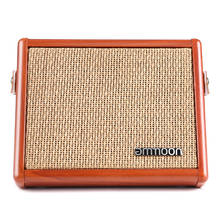 Ammoon-Amplificador de guitarra acústica AC-15, altavoz Amp BT de 15W con entrada de micrófono, compatible con bajos de volumen y Control triple Reverb 2024 - compra barato