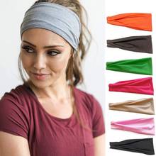 Sports Headband Cotton Absorb Sweat Yoga Elastic Headband Women Sweat Scarf Candy Color Sports Hairband Hair Accessories 2024 - buy cheap