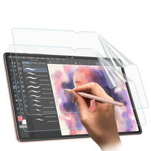 Protector de pantalla como papel para Samsung Galaxy Tab S7 Plus 12,4 "2020, película de textura de papel antideslumbrante HD, Películas PET transparentes para S7P 2024 - compra barato