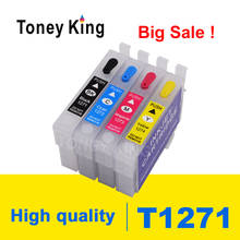 Toney King Refill Ink Cartridge T1271 T1272 T1273 T1274 For Epson Stylus NX530 NX625 Workforce 60 545 630 633 635 645 Printer 2024 - buy cheap