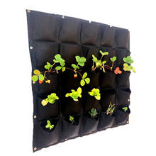 Suporte de plantas para plantas, saco preto de bolso para plantio de vegetais, plantas verticais para paredes e jardins suspensos 2024 - compre barato