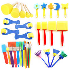 De los niños juguetes educativos suministros de pintura pincel de esponja cepillo de espuma de bricolaje de esponja para grafiti cepillo 2024 - compra barato