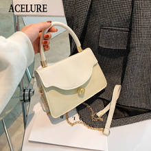 ACELURE Vintage Fashion Solid Color Small Shoulder Bags All-match Chain Crossbody Messenger Bag Women Simple Style Shopping Flap 2024 - buy cheap