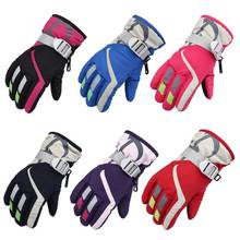 Children Boys Girls Winter Warm Windproof Sports Ski Gloves Kids Breathable Adjustable Glove Child gloves 2024 - buy cheap