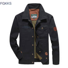 FGKKS Men Autumn Winter New Jacket Men's Fashion Casual Jacket Male New England Solid Color Jacket Brand Clothing 2024 - buy cheap