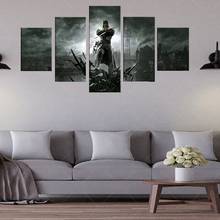 5pcs Dishonored Video Game Poster Art Canvas Paintings for Home Decor Wall Art ,FRAME For Living Room Boy Bedroom Wall Decor 2024 - buy cheap