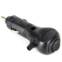 1pc Motor Car Cigarette Lighter Socket Plug LED With Switch Male  Charger Connector 2024 - buy cheap