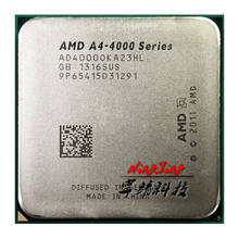 Двухъядерный процессор AMD A4-Series A4-4000 A4 4000, 3,0 ГГц, двухпоточный процессор AD4000OKA23HL, разъем FM2 2024 - купить недорого