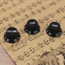 Volume Tone Control Knobs Potentiometer Caps Hat Lightweight Portable Music Elements for Electric Guitar Parts 2024 - buy cheap