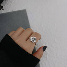 Anel de dedo de girassol popular, design original, anéis simples para mulheres, joias de casamento, noivado, presentes 2024 - compre barato